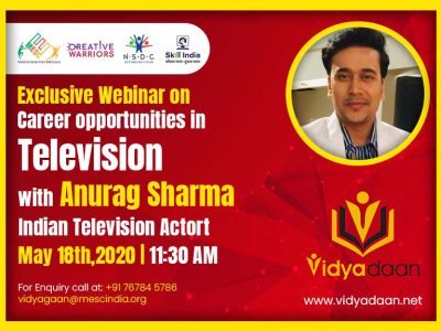 Career opportunities in Television | Live with Anurag Sharma | Webinar