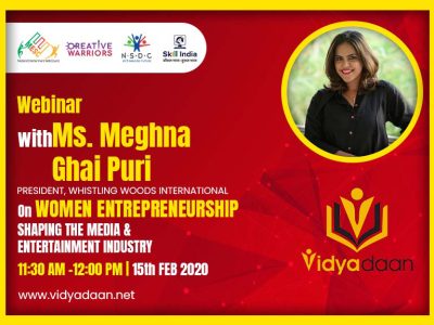 Ms. Meghna Ghai Puri | On Women Entrepreneurship Shaping M&E Industry